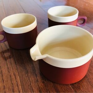 RARE 1980’s Hornsea England Pottery Cinnamon.